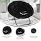 Flash Furniture BlackBlack Faux Fur Folding Saucer Chair FV-FMC-025-BK-BK-GG - alternate 4